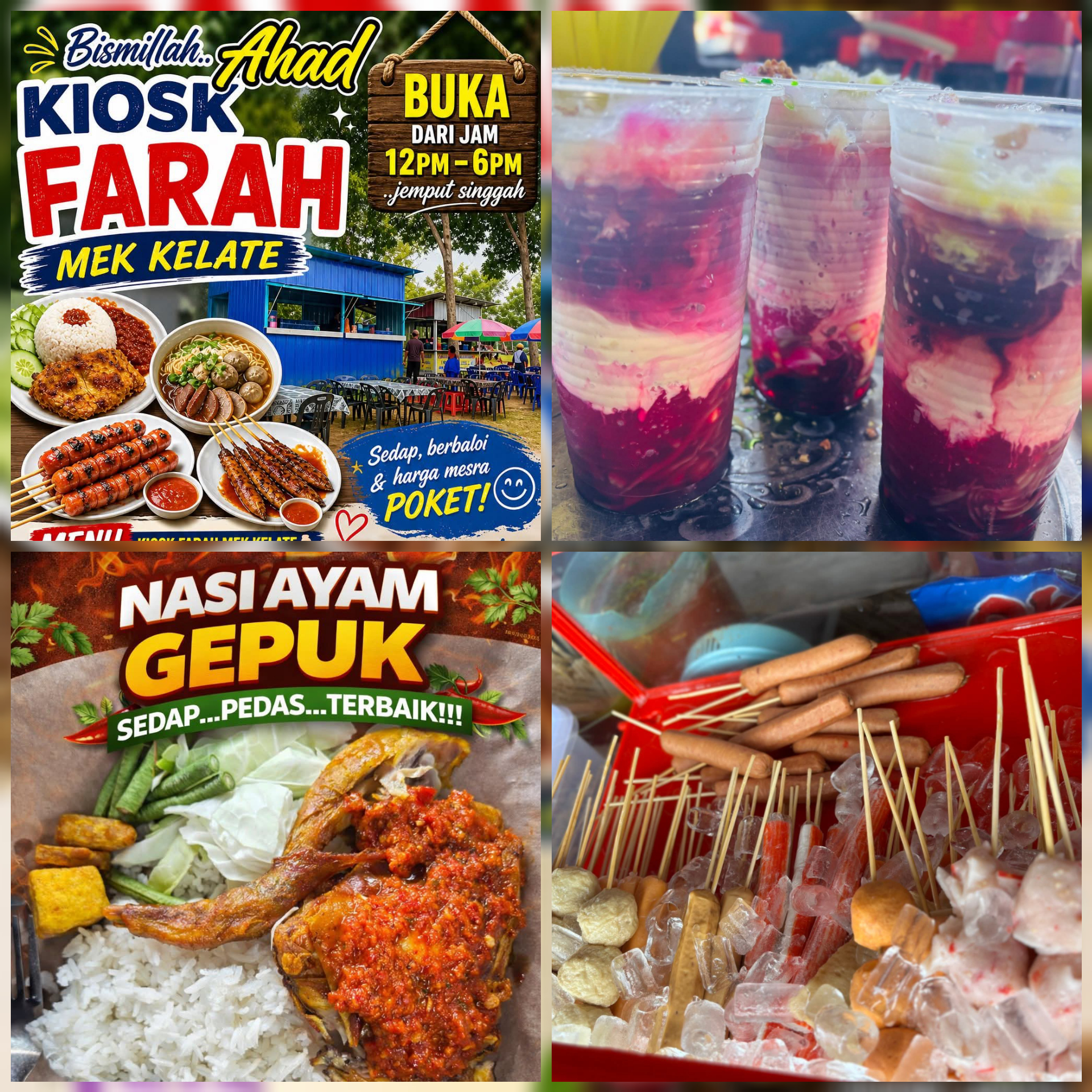Kiosk Farah Mek Kelate – Jalan Besar Kg Baru Kerteh